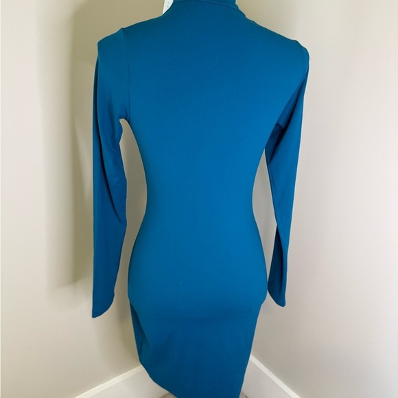 Susana Monaco Vibrant Blue Long Sleeve Dress - Picture 3 of 6